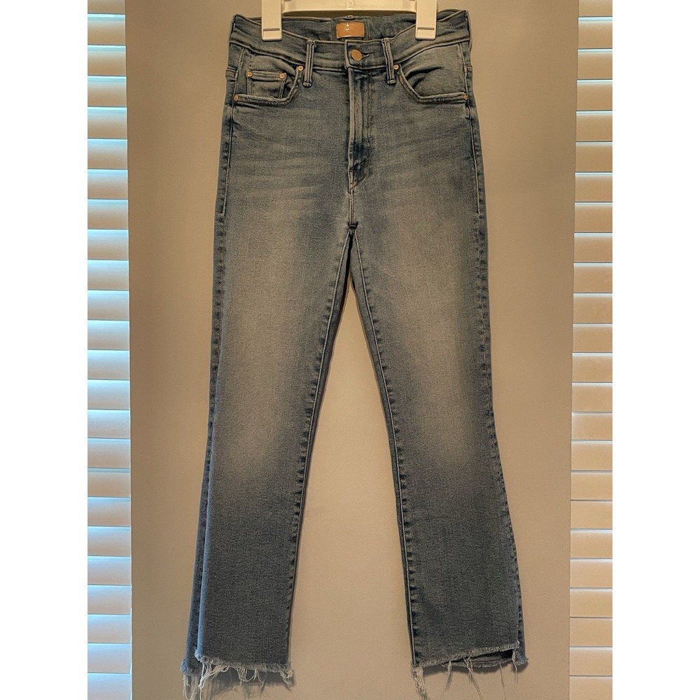 MOTHER The Insider Crop Step Fray Jeans Limited Edition Women's Size 27